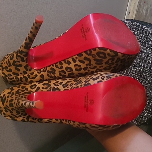 EUC Alba cheetah print 6-inch heels Size 10 - Picture 5 of 5